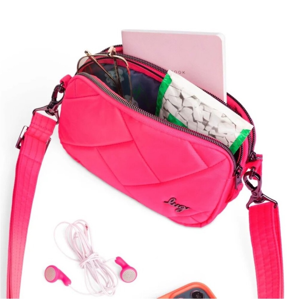 NWT Lug COUPE SE Convertible Crossbody Bag MAGENTA w/ BRIGHT FLORAL